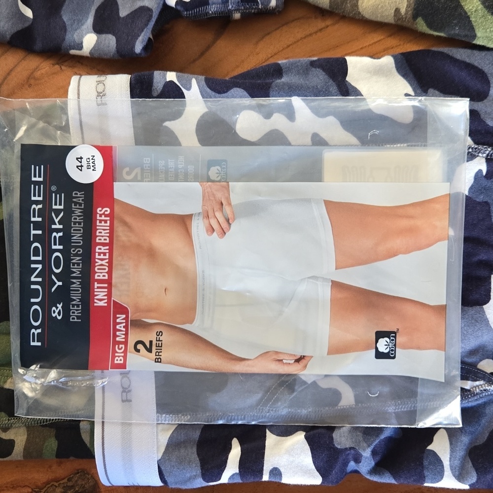 Mens Roundtree and Yorkie Knit Boxer Briefs